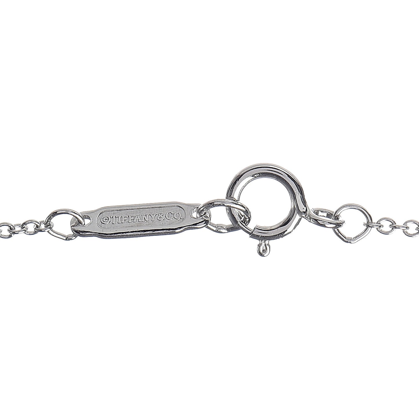 Platinum Diamond Small Lock Pendant Necklace
