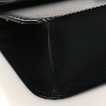 Valentino Garavani Calfskin Vlogo Loco Shoulder Bag Black 7 of 8