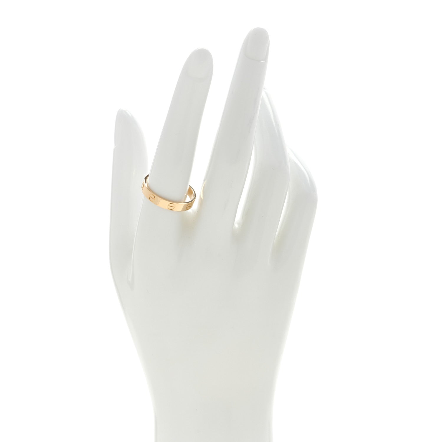 Cartier 18K Yellow Gold 3.5mm LOVE Wedding Band Ring 58 8.5 2 of 5