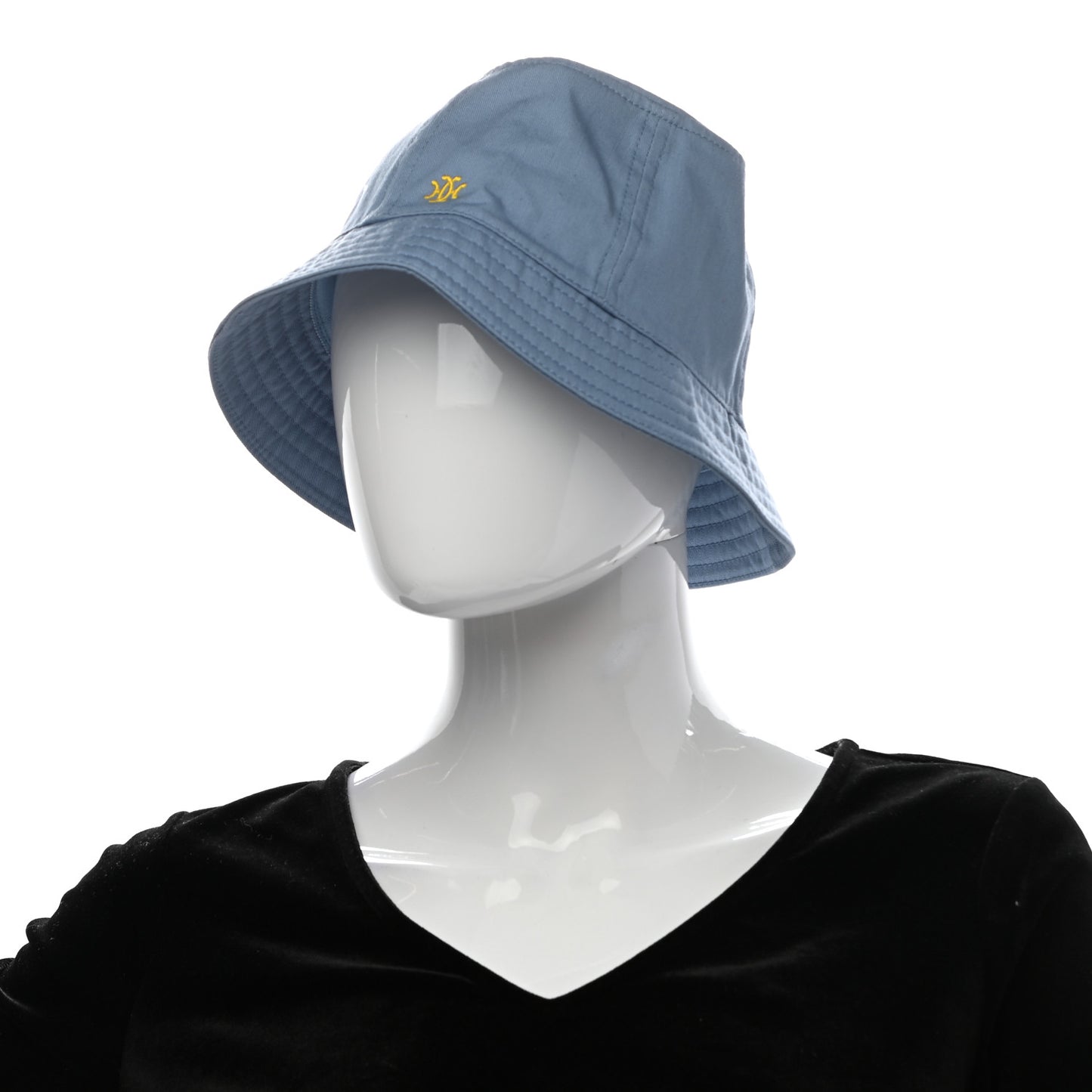 Washed Cotton Calvi Bucket Hat 58 Bleu Faience