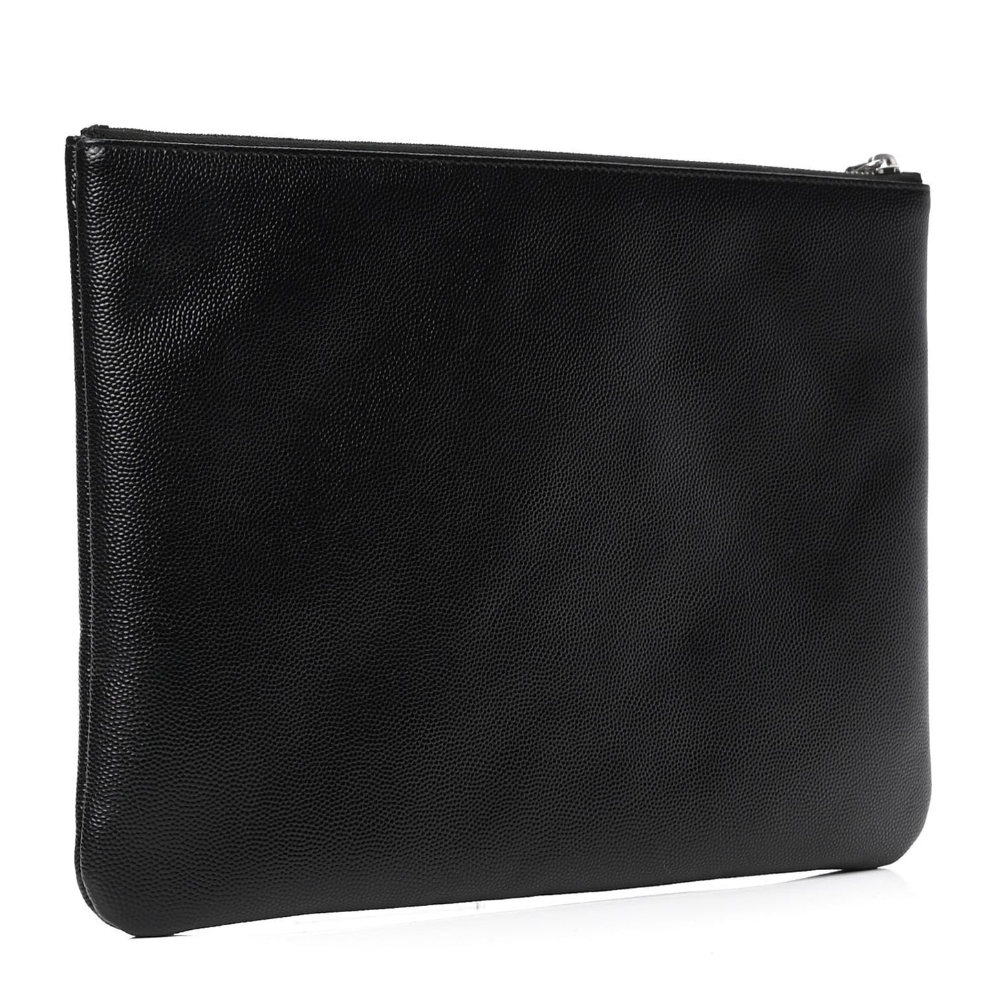 Caviar Studded Medium Deauville Pouch Black
