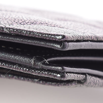 Chanel Iridescent Caviar Quilted Card Holder Wallet Black 9 of 12