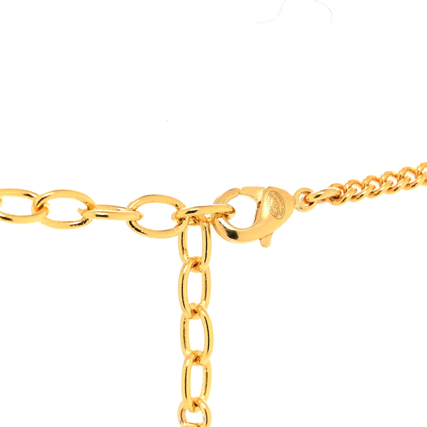 Crystal Pearl CC Africa Pendant Necklace Gold White