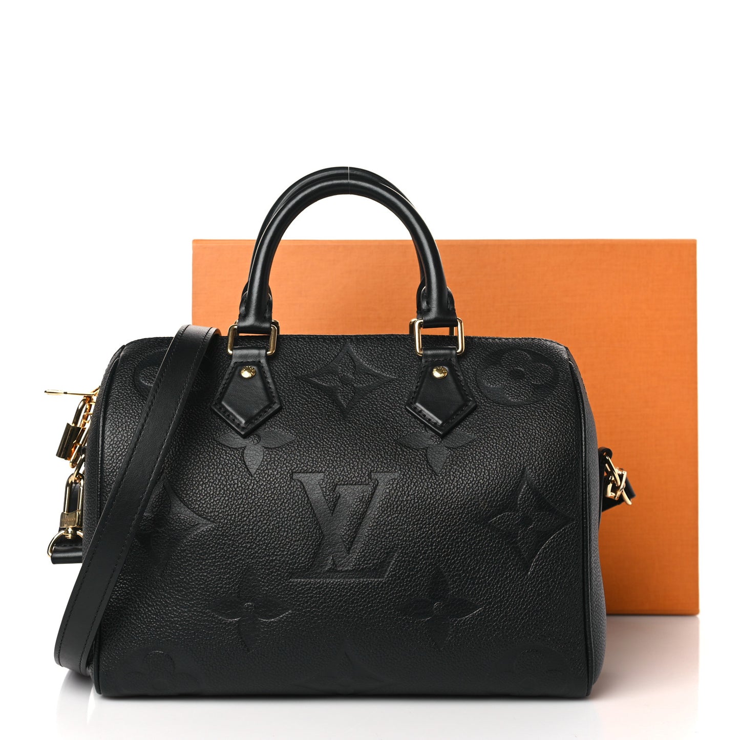 Empreinte Monogram Giant Speedy Bandouliere 25 Black