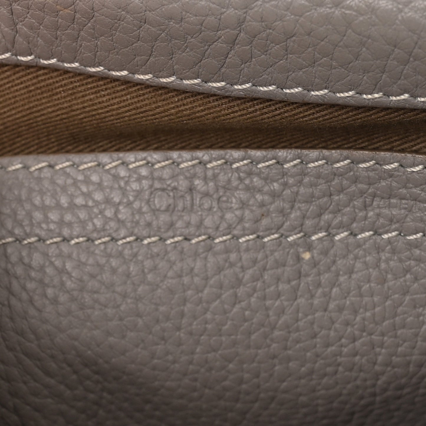 Calfskin Mini Marcie Round Crossbody Bag Grey