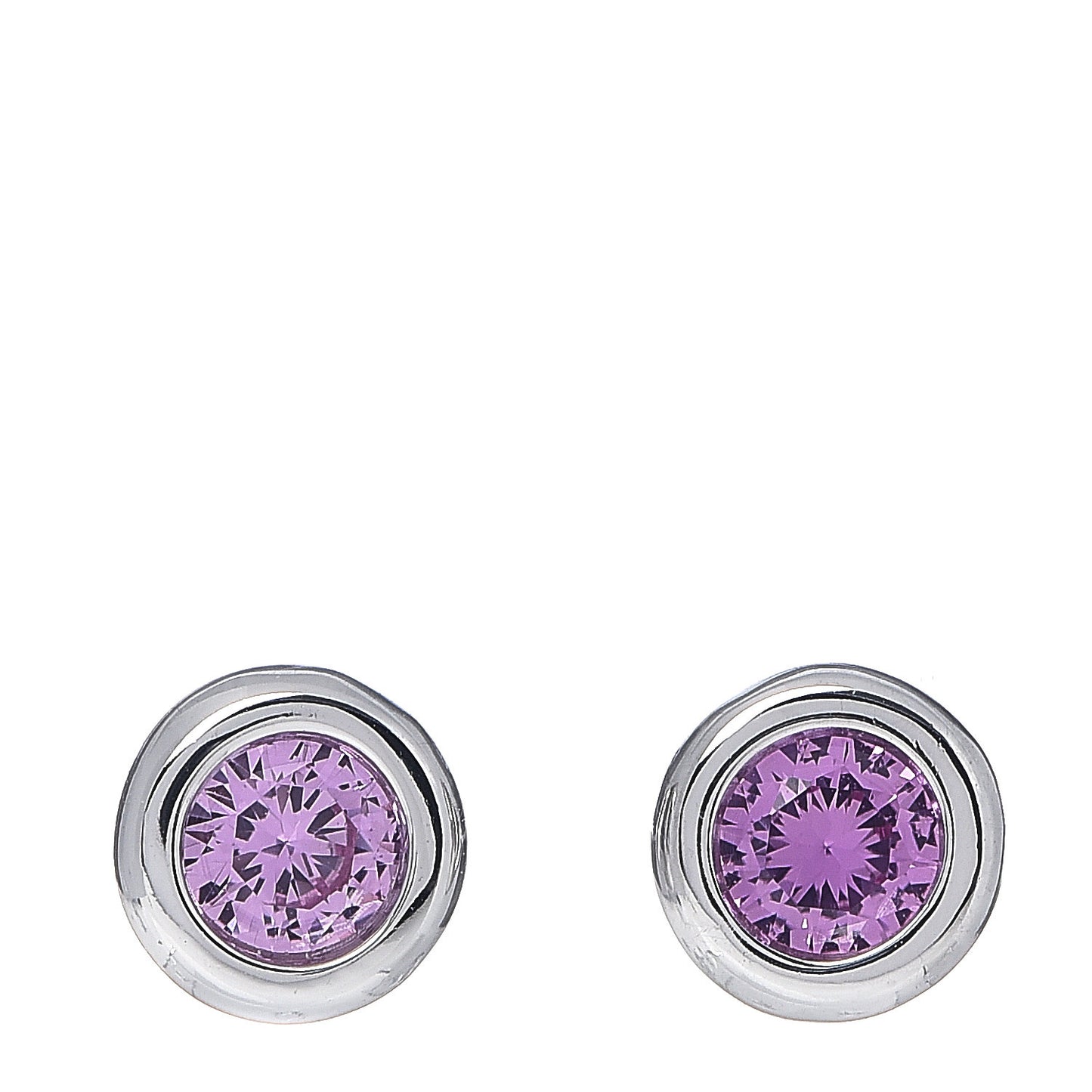 Sterling Silver Pink Sapphire Elsa Peretti Color By The Yard Earrings