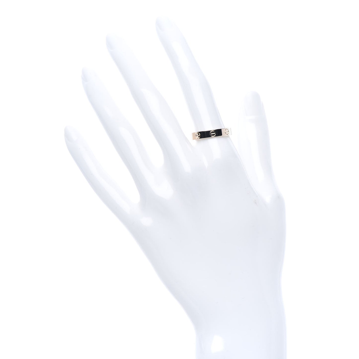 18K Pink Gold 3.5mm LOVE Wedding Band Ring 56 7.5