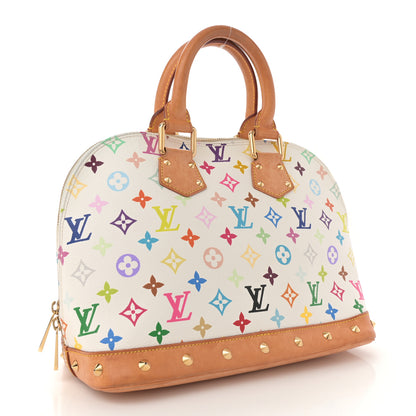 Louis Vuitton Monogram Multicolor Alma White 3 of 12