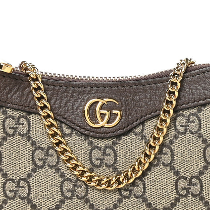 Gucci GG Supreme Monogram Textured Dollar Calfskin Mini Ophidia Chain Bag Beige Ebony 7 of 10