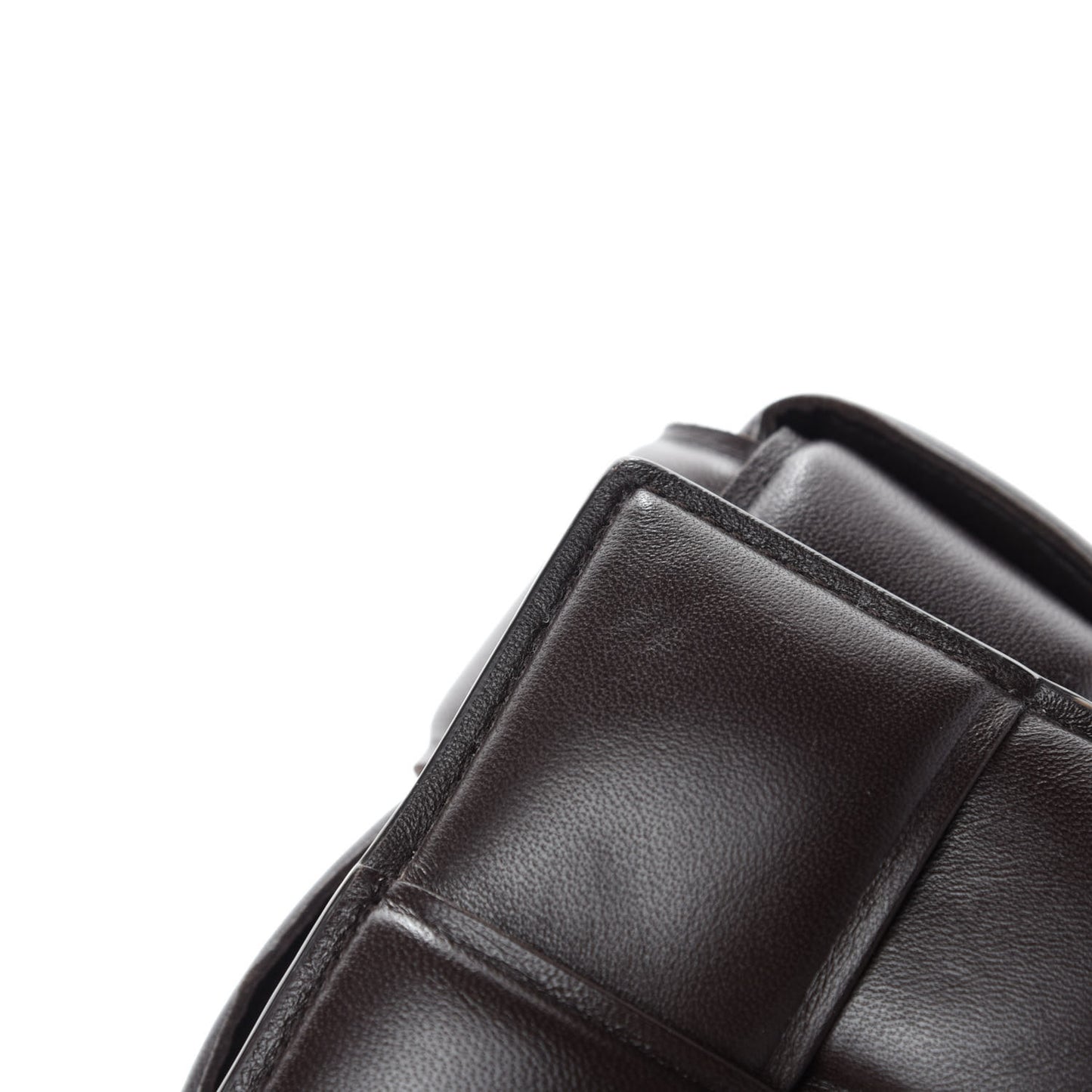 Lambskin Maxi Intreccio Padded Chain Cassette Crossbody Bag Black