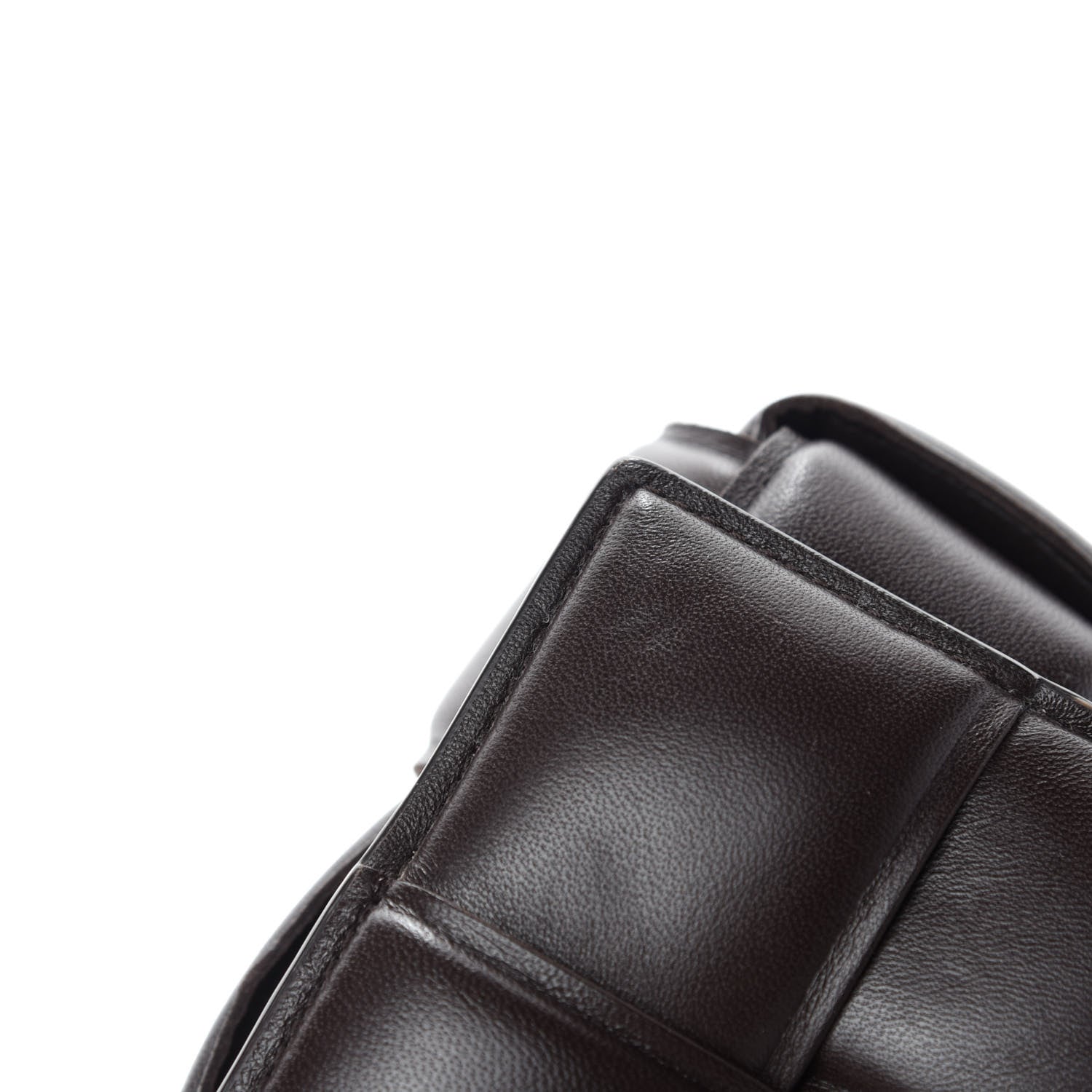 Bottega Veneta Lambskin Maxi Intreccio Padded Chain Cassette Crossbody Bag Black 8 of 12