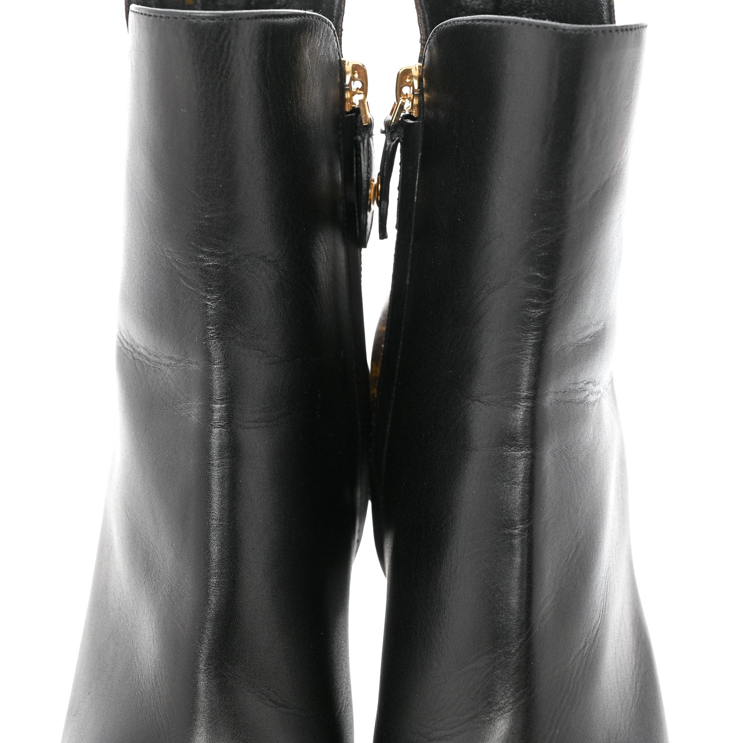 Louis Vuitton Calfskin Monogram Afterglow Platform Ankle Boots 39.5 Black 9 of 9