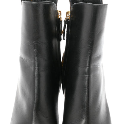 Louis Vuitton Calfskin Monogram Afterglow Platform Ankle Boots 39.5 Black 9 of 9