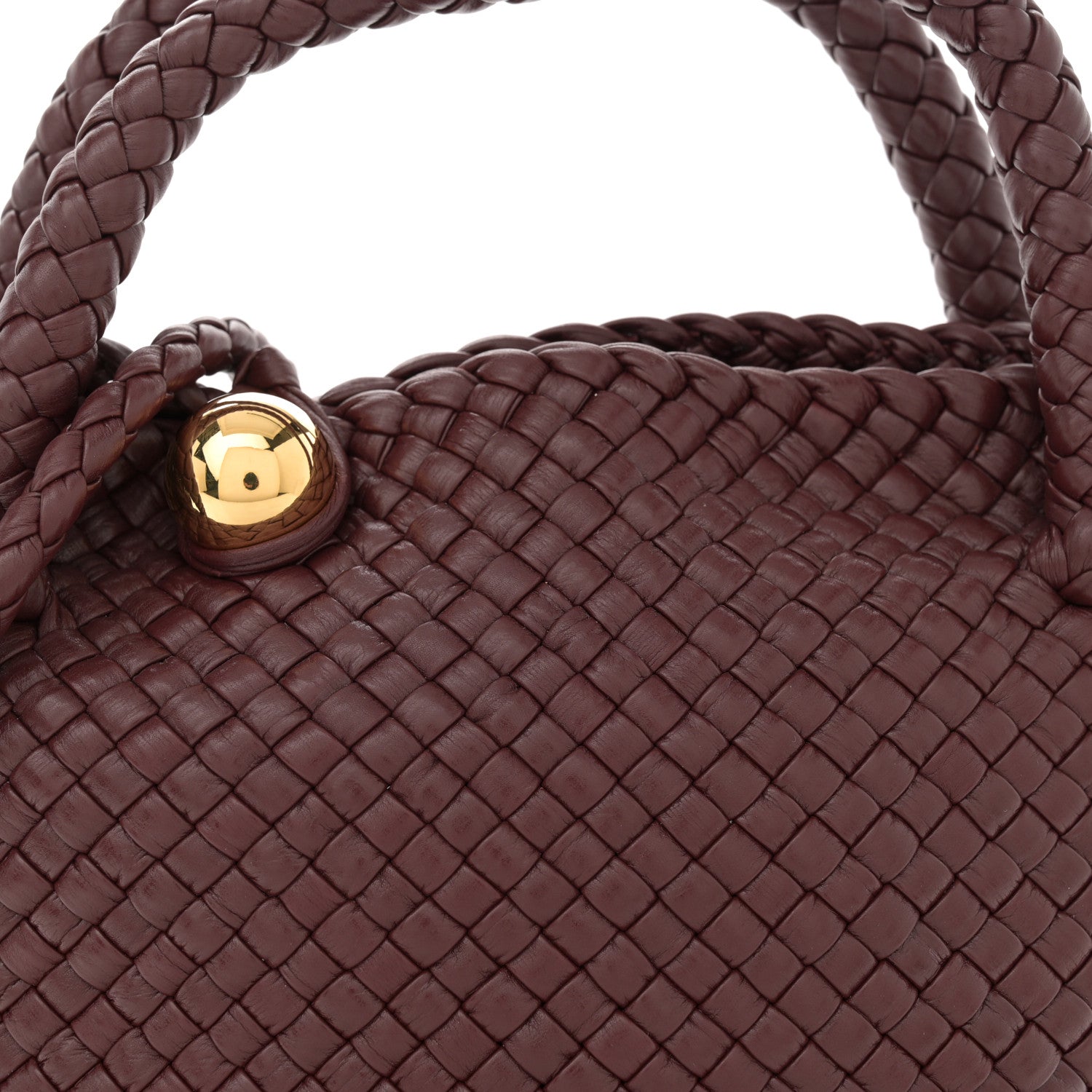 Bottega Veneta Lambskin Intreccio Small Tosca Crossbody Madder Brown 8 of 10