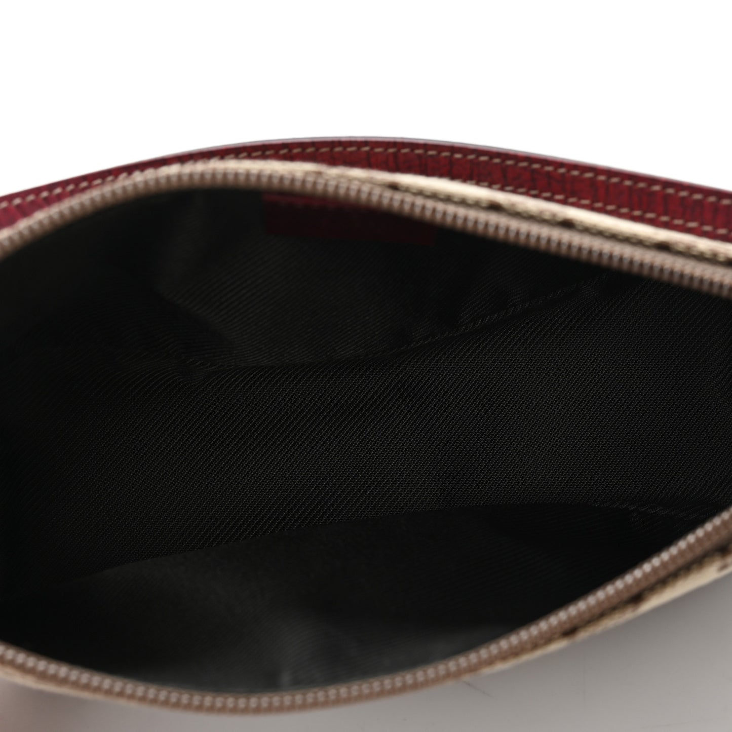 Monogram Web Boat Pochette Red