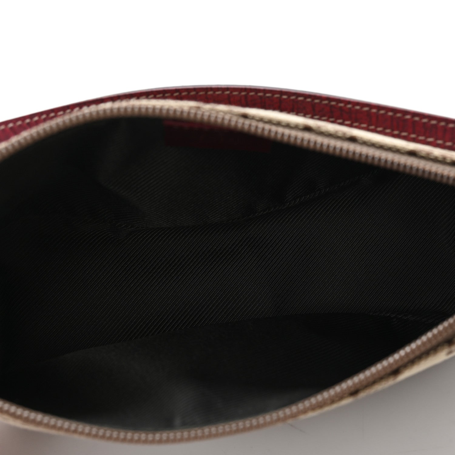 Gucci Monogram Web Boat Pochette Red 5 of 10