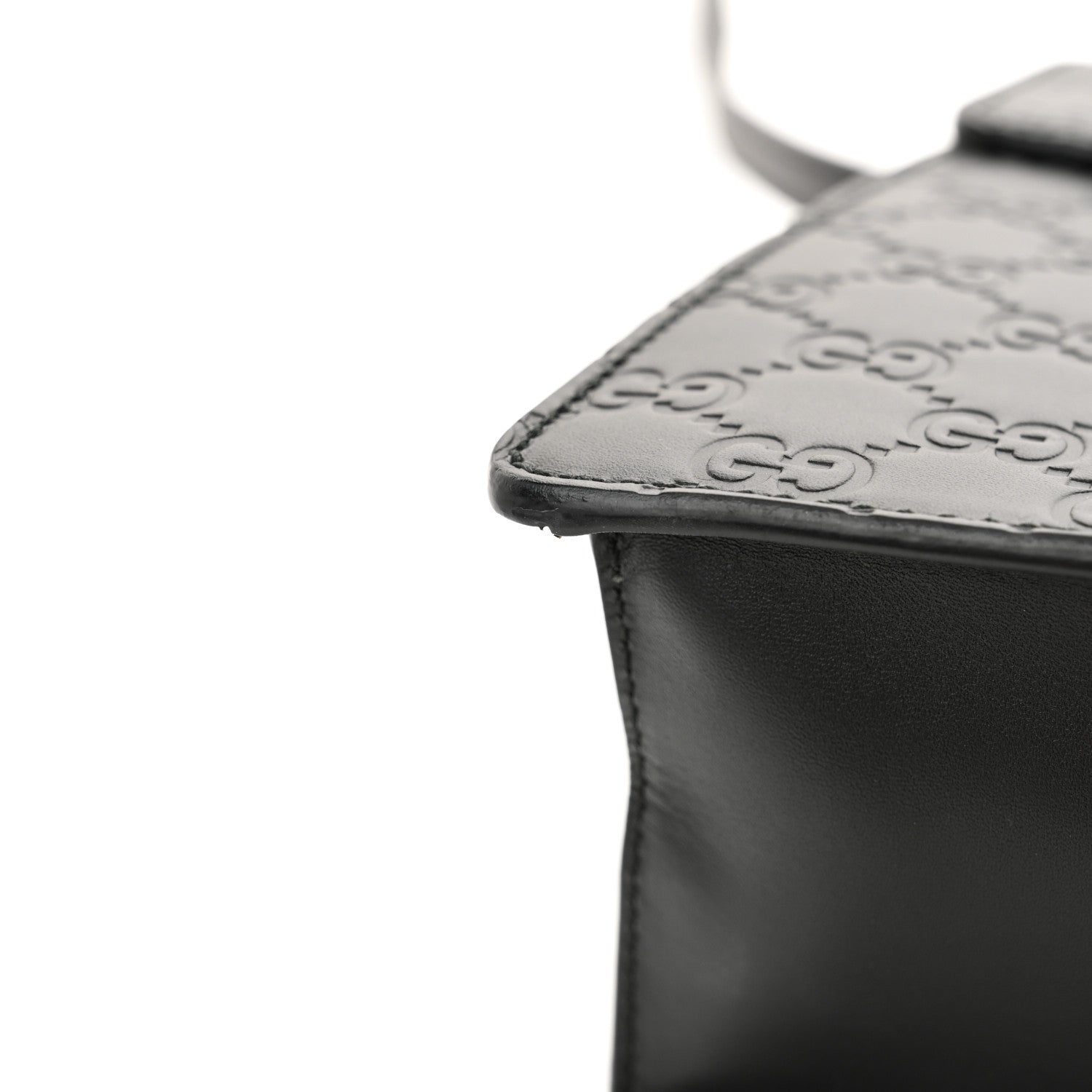 Gucci Guccissima Medium Sylvie Top Handle Bag Black Pink 12 of 16