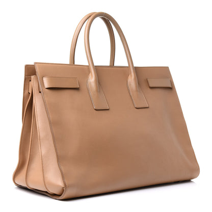 Saint Laurent Calfskin Large Sac de Jour Carryall Tan 2 of 14
