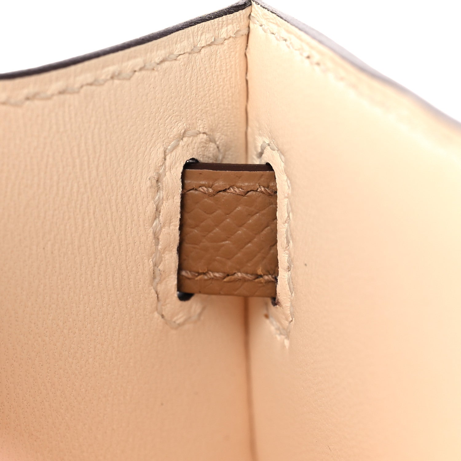 Hermes Epsom Mini Kelly Sellier 20 Nata Chai Gris Meyer 17 of 32