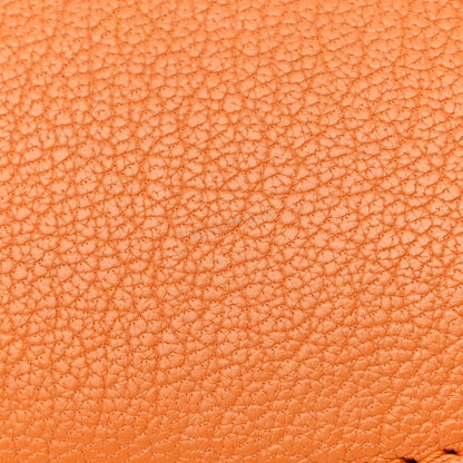 Celine Goatskin Medium Classic Box Flap Bag Orange 14 of 16