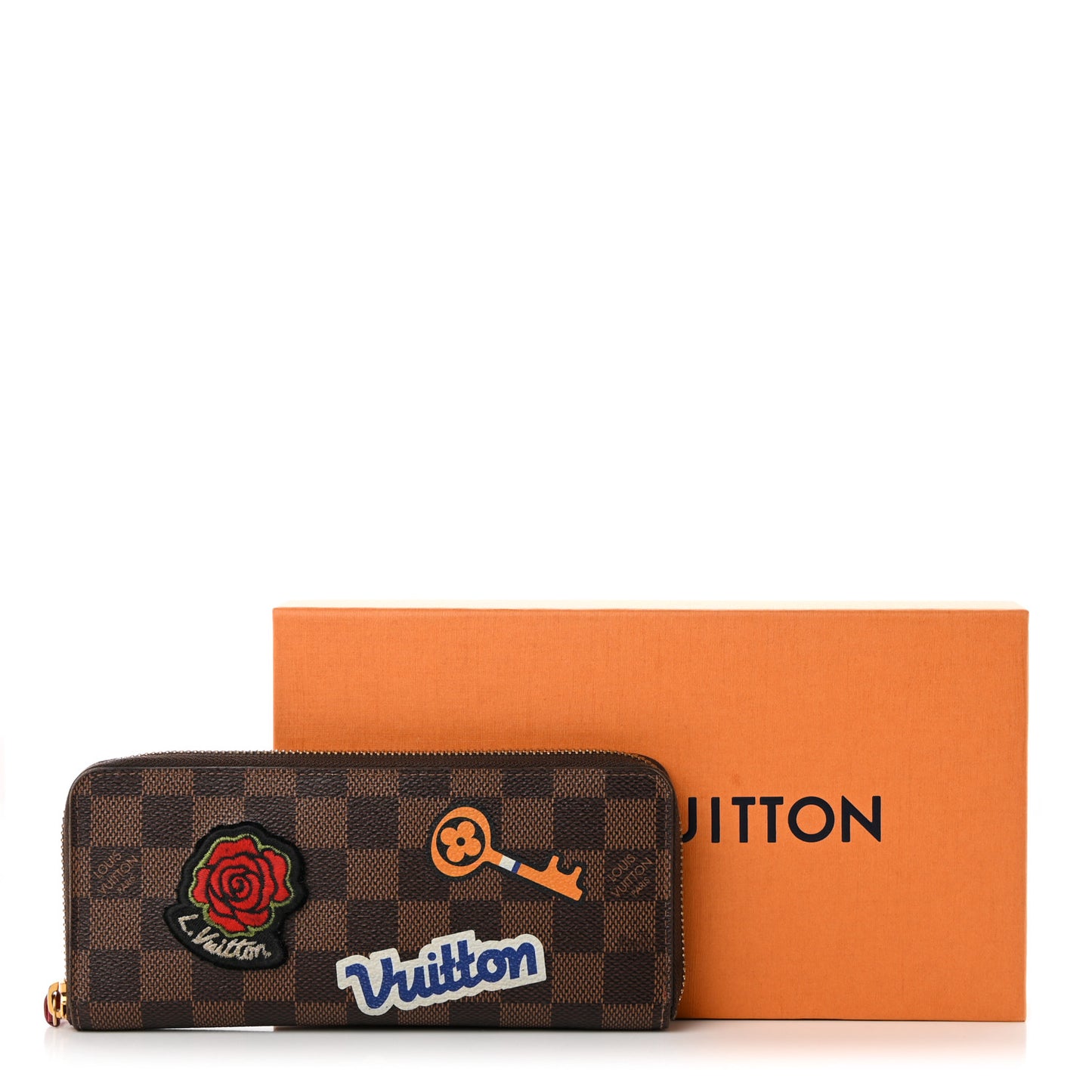 Damier Ebene Patches Clemence Wallet