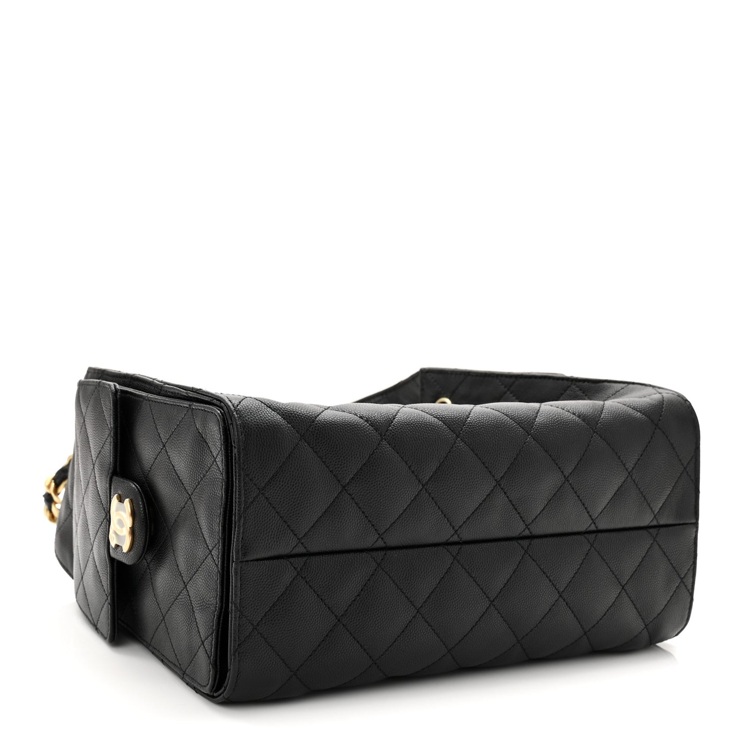 Caviar Quilted Small Chanel 25 Handbag Black