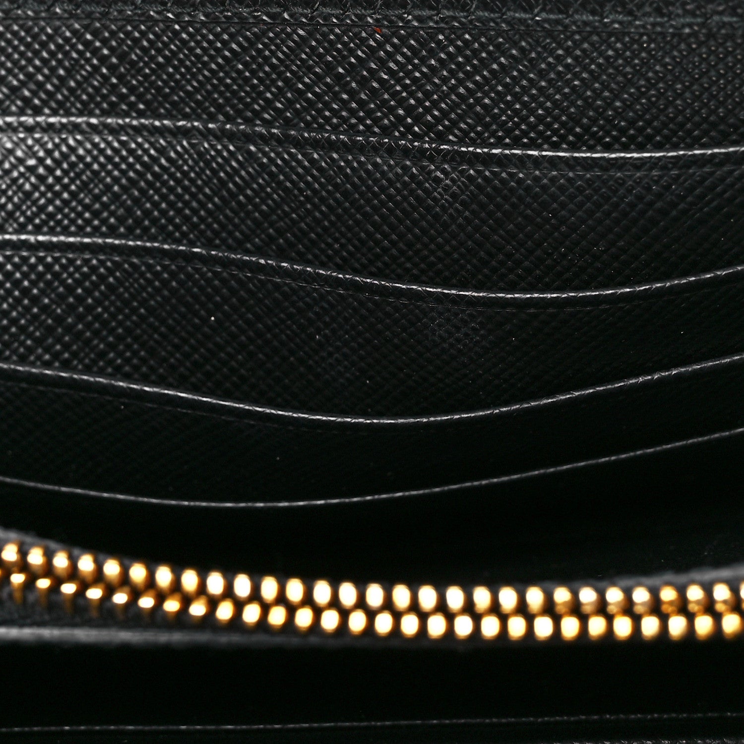 Prada Saffiano Lux Chain Wallet Black 12 of 12