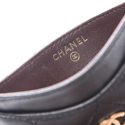 Chanel Lambskin Quilted Card Holder Black 5 of 9