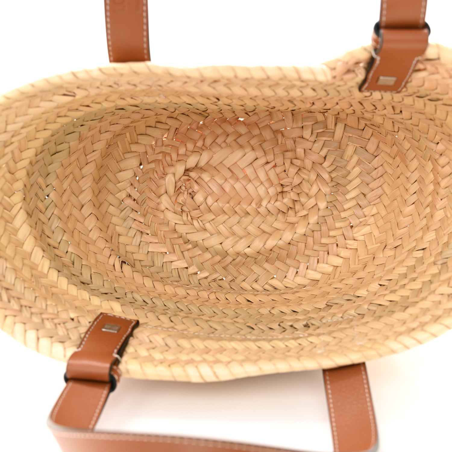 Loewe Raffia Small Basket Tote Bag Natural Tan 5 of 11