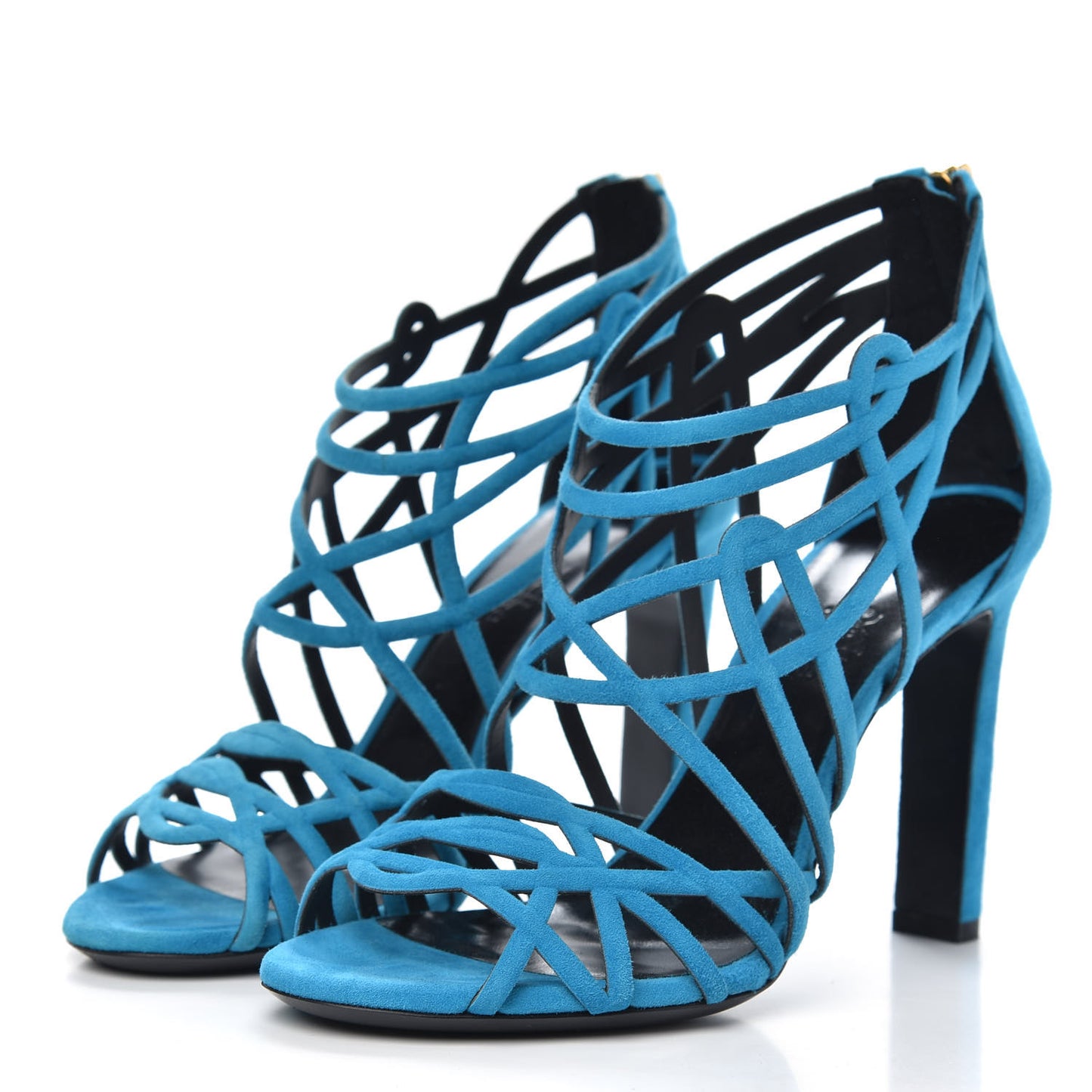 Suede Moon Sandals 36 Bleu Thalassa
