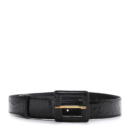 Chanel Alligator Belt 80 32 Black 1 of 6