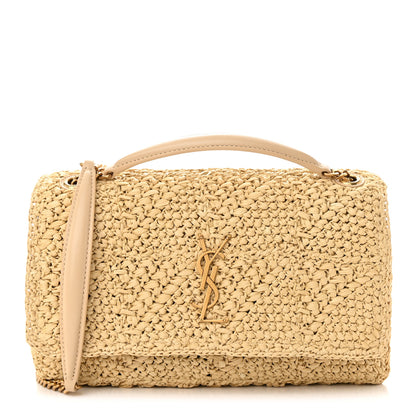 Saint Laurent Raffia Monogram Medium Jamie Natural Avorio 1 of 12