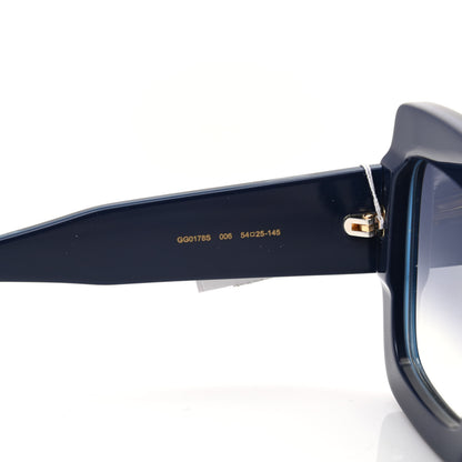 Gucci Acetate Square Web Frame GG0178S Sunglasses Navy 6 of 9