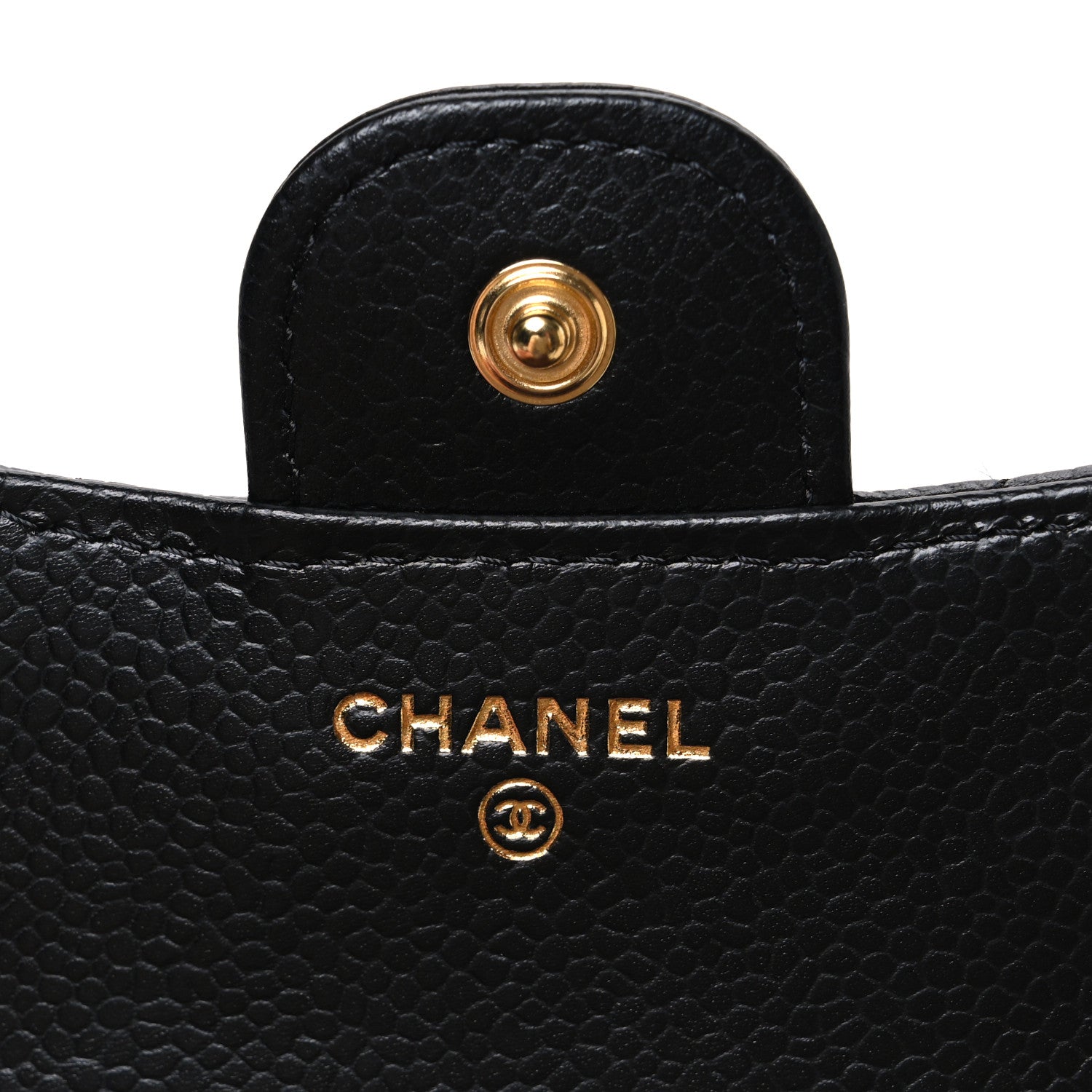 Chanel Caviar Quilted Compact Flap Wallet Black 6 of 8