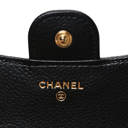Chanel Caviar Quilted Compact Flap Wallet Black 6 of 8