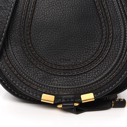 Chloe Calfskin Mini Marcie Round Crossbody Bag Black 11 of 11