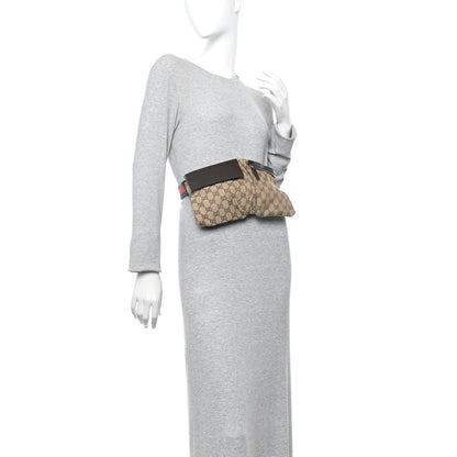 Gucci Monogram Web Belt Bag Dark Brown 2 of 11