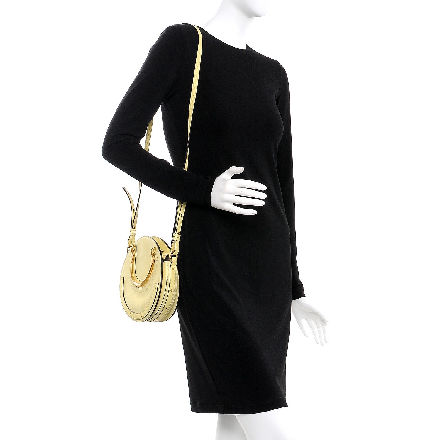 Chloe Calfskin Suede Small Pixie Bag Lemonade 2 of 8