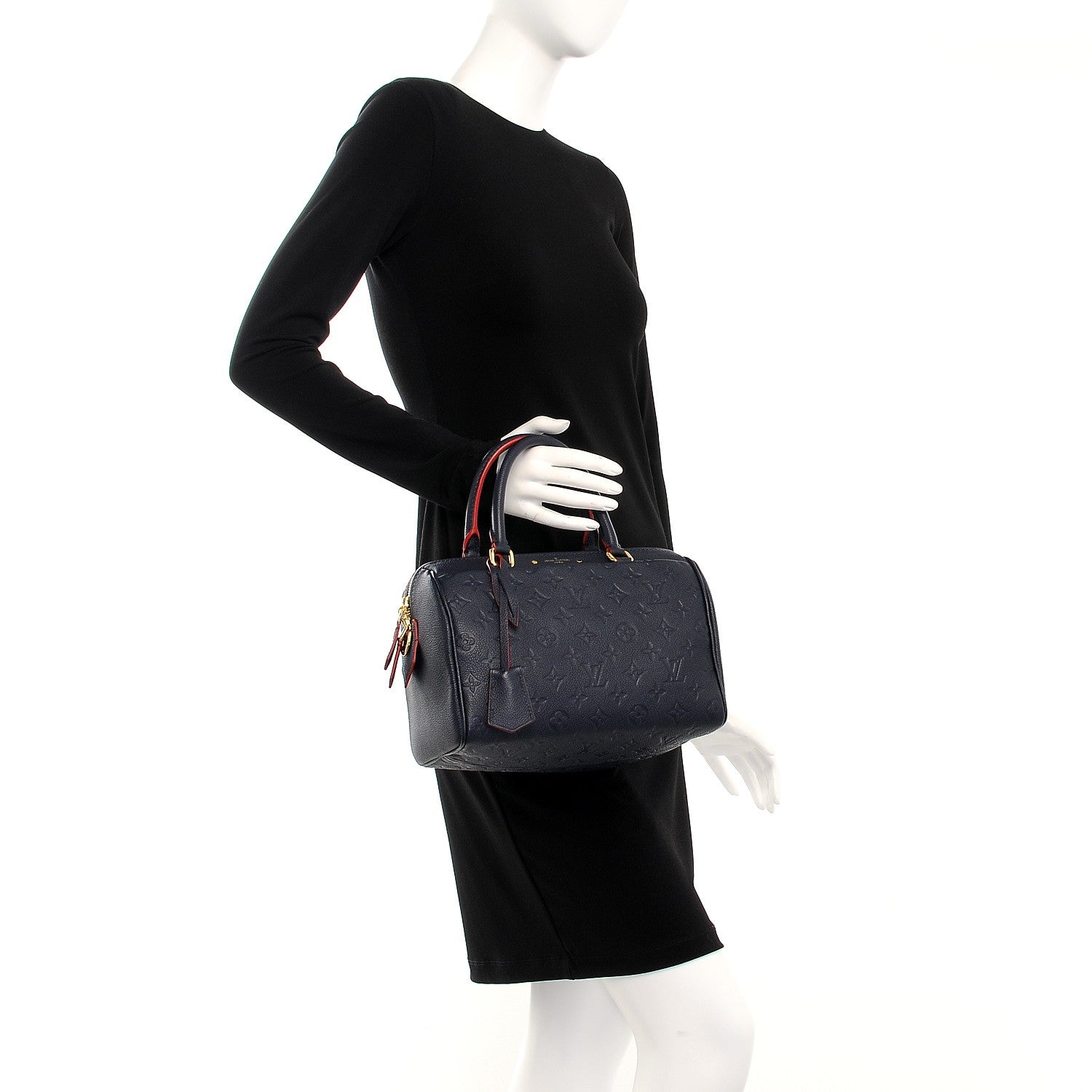 Louis Vuitton Empreinte Speedy Bandouliere 25 NM Marine Rouge 3 of 6