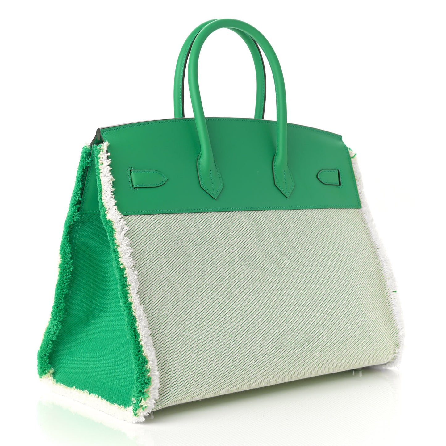 Swift Twill H Fray Fray Birkin 35 Menthe Ecru