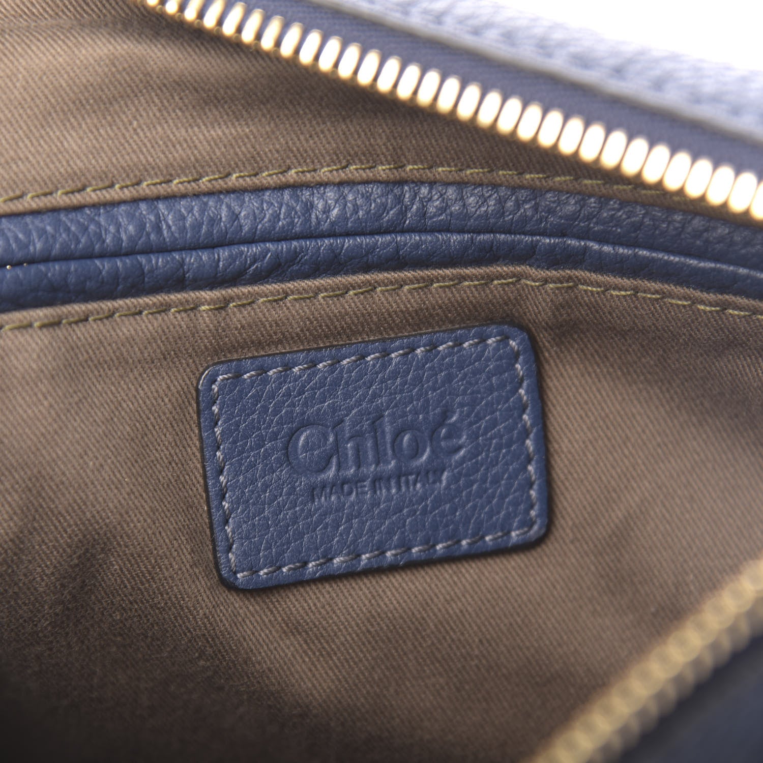 Chloe Calfskin Medium Marcie Satchel Royal Navy 6 of 12