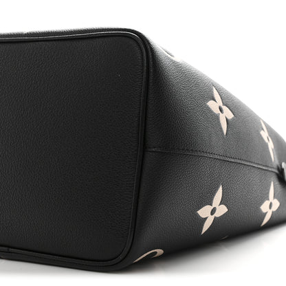 Louis Vuitton Empreinte Monogram Giant Neonoe MM Black Beige 11 of 12