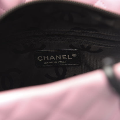 Chanel Calfskin Quilted Medium Cambon Tote Pink Black 6 of 12