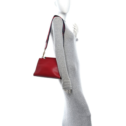 Gucci Nappa Bamboo Web Small Nymphaea Top Handle Bag Hibiscus Red 2 of 18