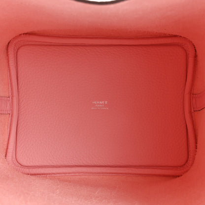 Hermes Taurillon Clemence Picotin Lock 18 PM Rose Sakura 5 of 11