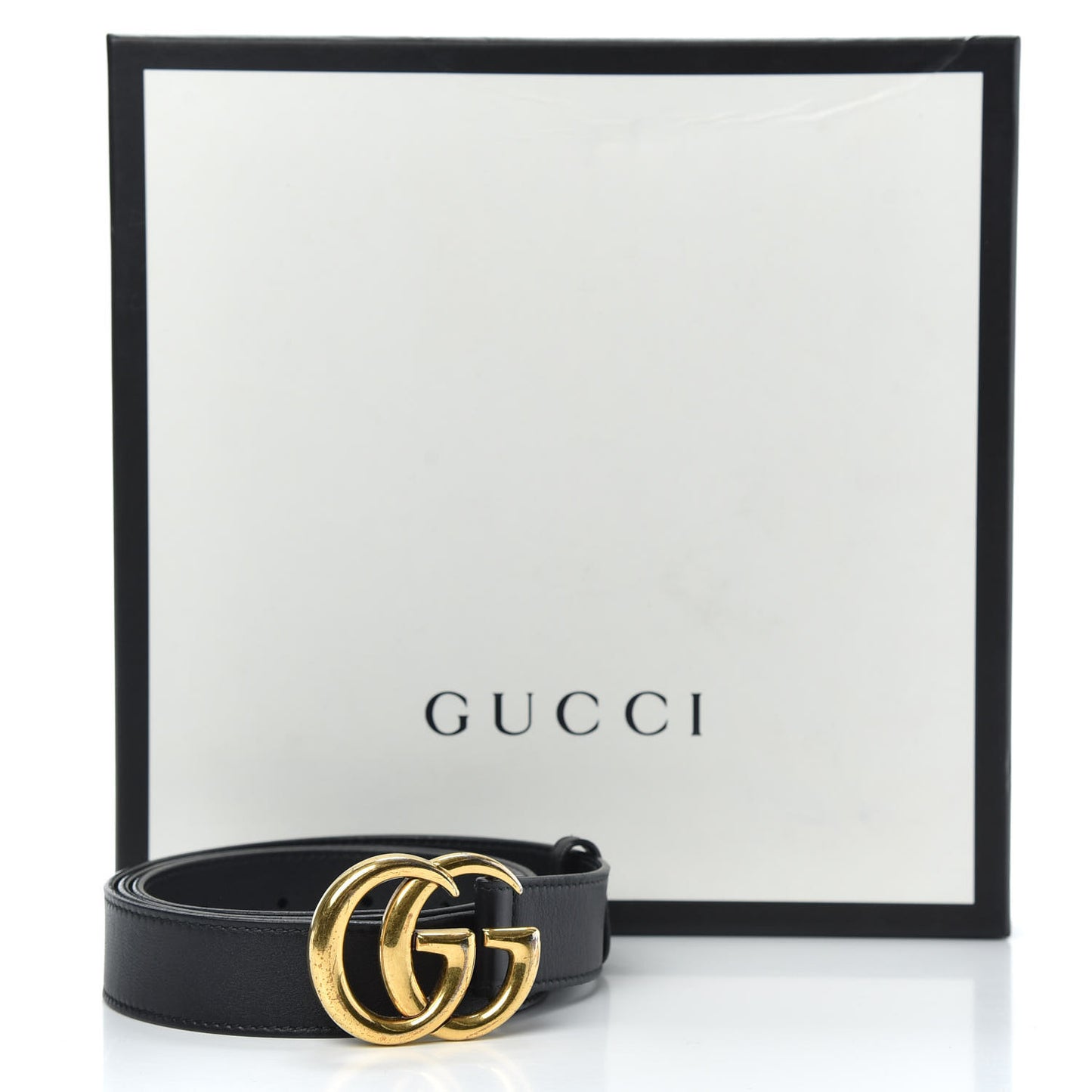 Calfskin Double G 30mm Belt 95 38 Black