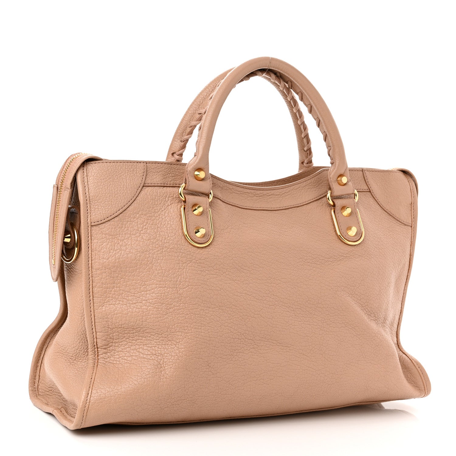 Balenciaga Chevre Gold Metallic Edge Hardware City Rose Des Sables 3 of 12