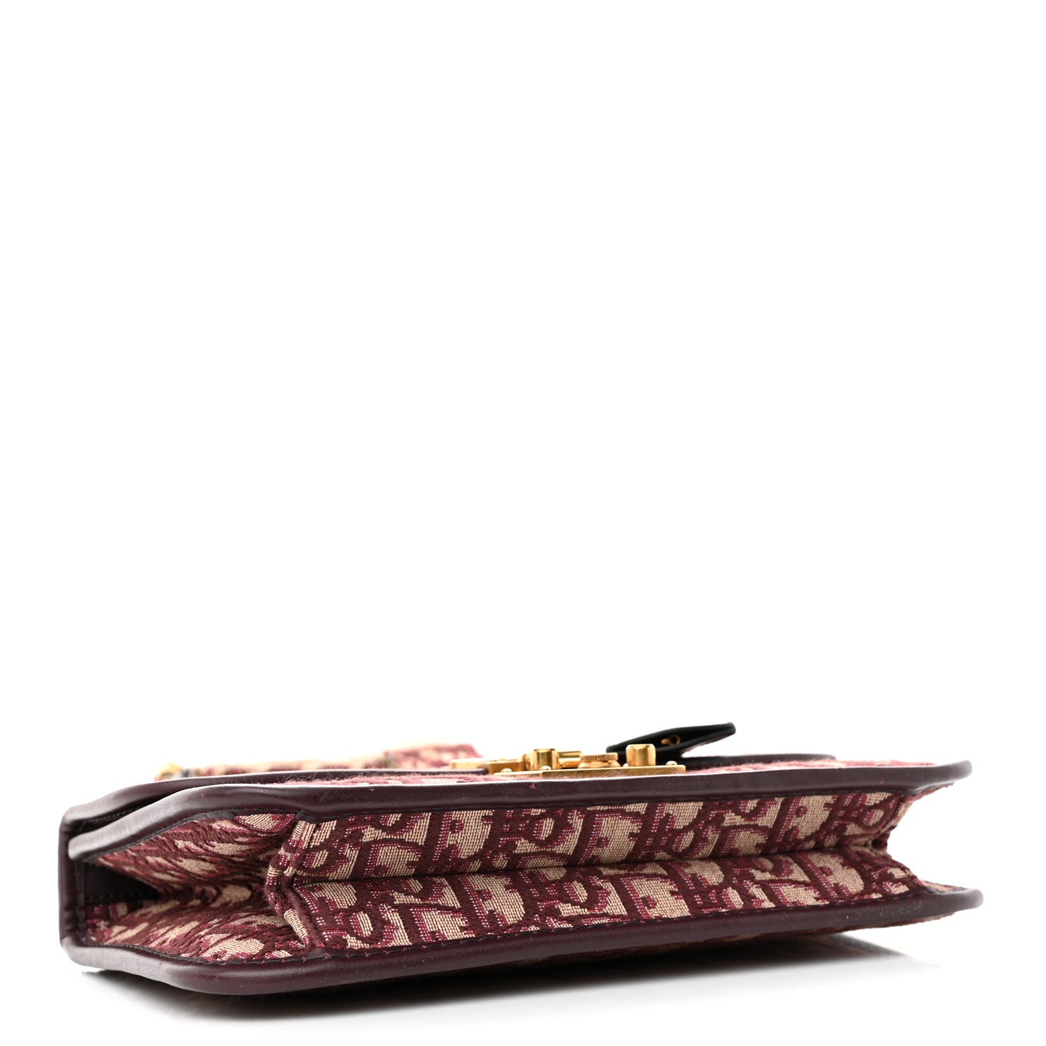 Christian Dior Oblique Dioraddict Flap Bag Burgundy 4 of 15