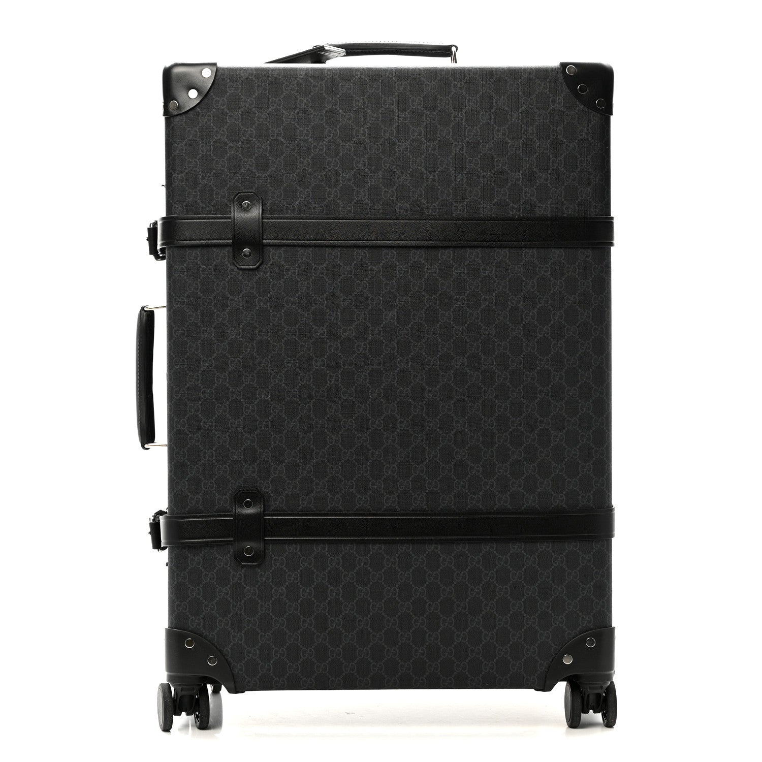 Gucci GG Supreme Monogram Medium Globe-Trotter Suitcase Black 2 of 24