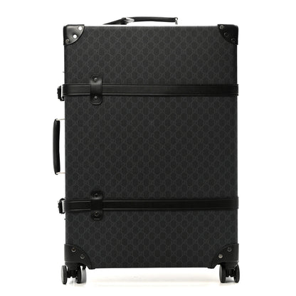 Gucci GG Supreme Monogram Medium Globe-Trotter Suitcase Black 2 of 24